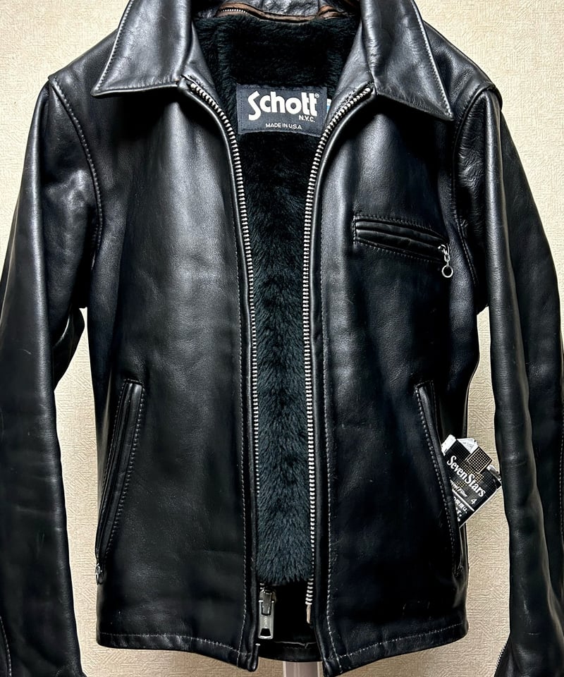 外観美品✨ 【米国製】schott トラッカージャケット 103US 34 茶色 外観美品✨ 【米国製】schott トラッカージャケット 103US 34