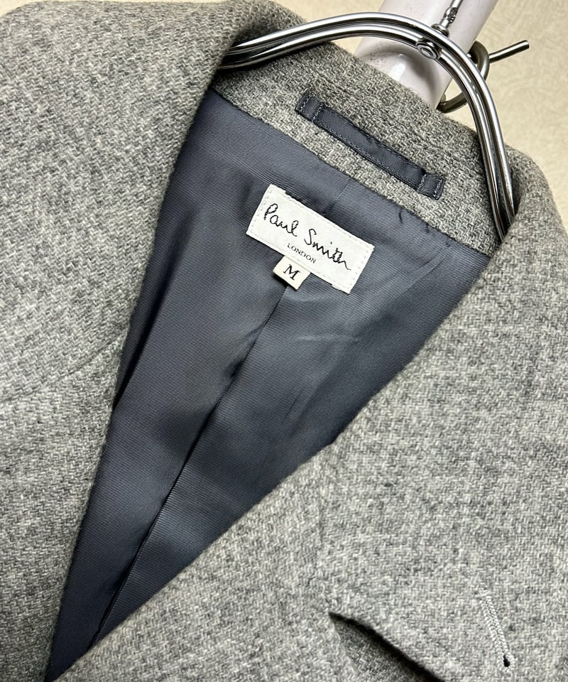 極美品 Paul Smith LONDON ウールジップジャケット グレー L Paul Smith（ポール・スミス） ジャケット テーラードジャケット