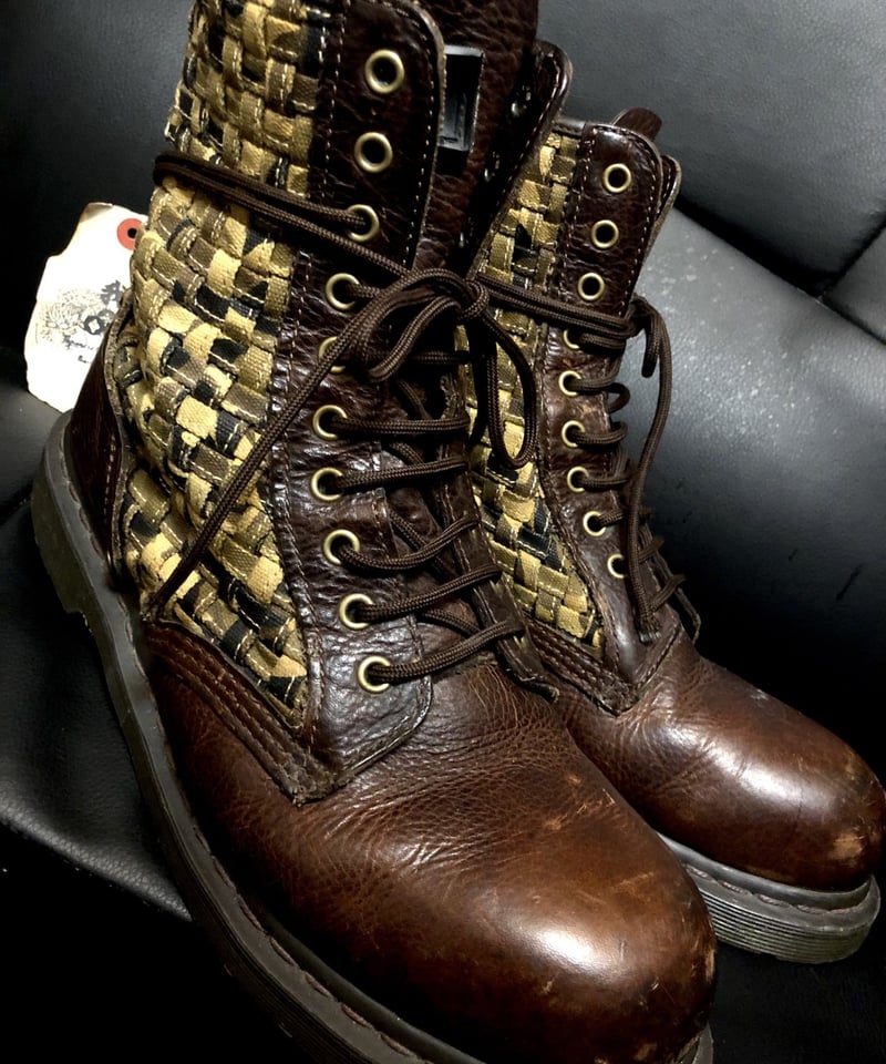 希少】Dr.Martens 編み込み迷彩 ブーツ - www.galeteriajardim.com.br