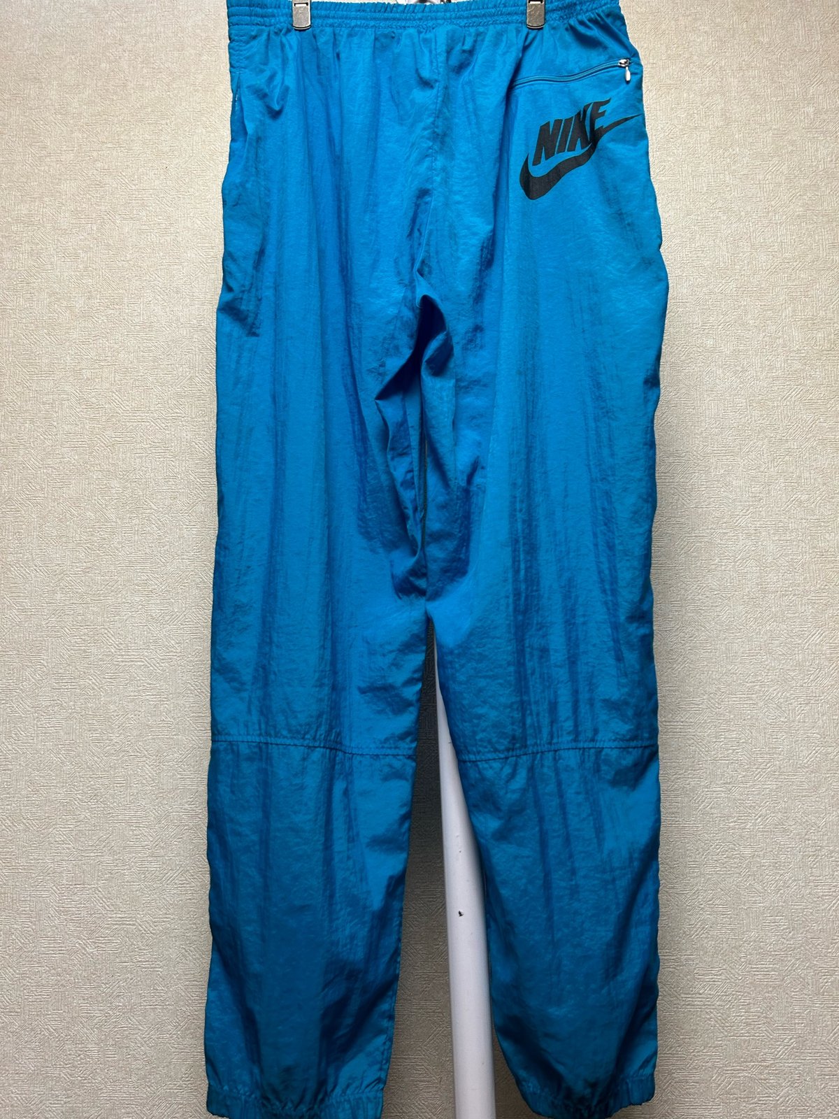 レア　90〜00s NIKE ツーライントラックパンツ　y2k オレンジタグ NIKE - 00s Y2K NIKE ナイキ ナイロントラックパンツ カーキ