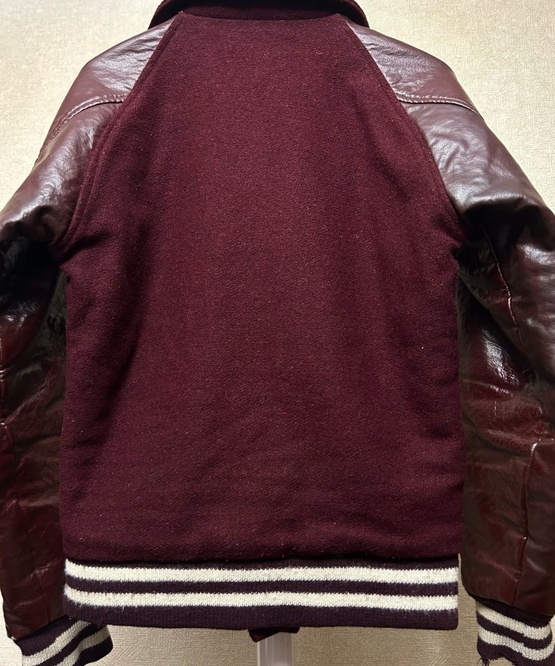 ビンテージ60sバーシティジャケット 50s~ Satin×cotton reversible varsity jacket | s
