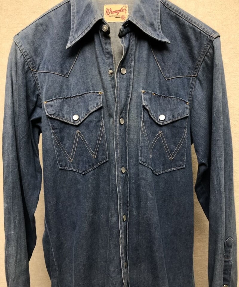 70年代 USA製 Wrangler ラングラー デニムジャケット 三角タグ メンズ
