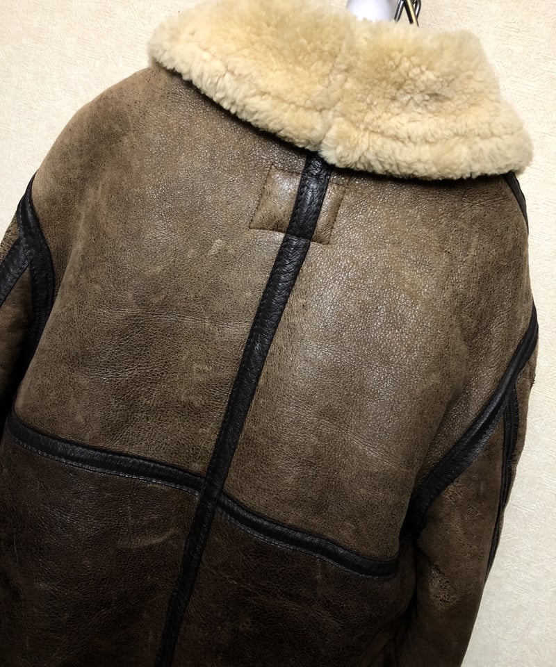 Schott ビンテージムートン USA製 Schott ショット B-3フライトジャケット リアルムートン