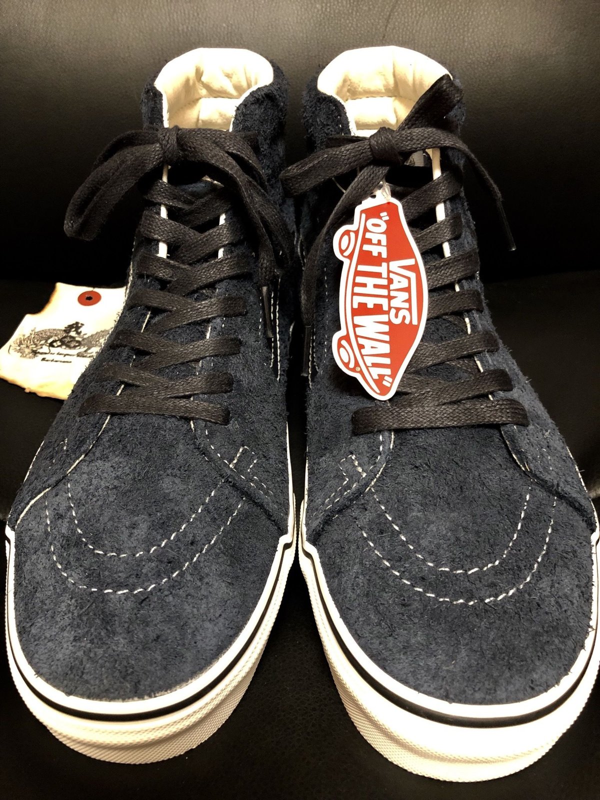 〈海外限定U.S.企画VANS極上未使用品〉U.S.PRODUCT VANS SK8-HI起毛スウェードレザーアッパー商品タグ付極上未使用品