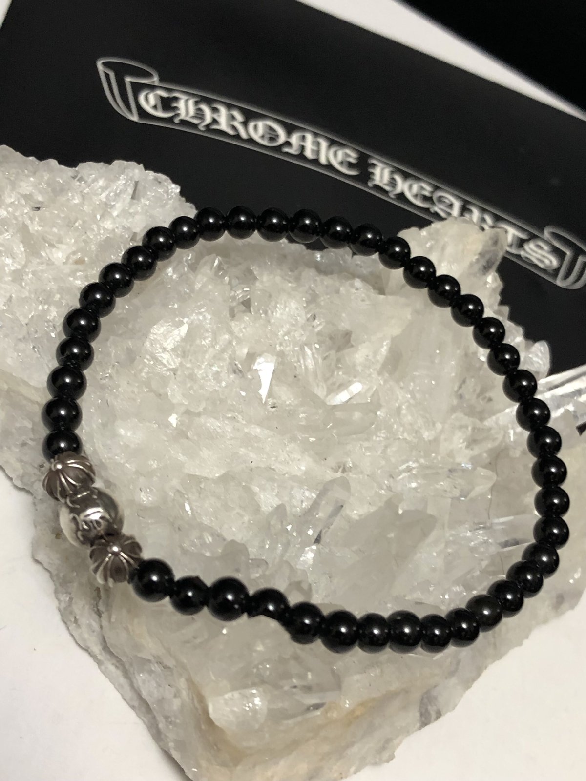 ○GEM KINGDOM○ブラックビーズチャームブレスレット GEM KINGDOM／ジェムキングダム】 ブレスレット/チョーカー ー