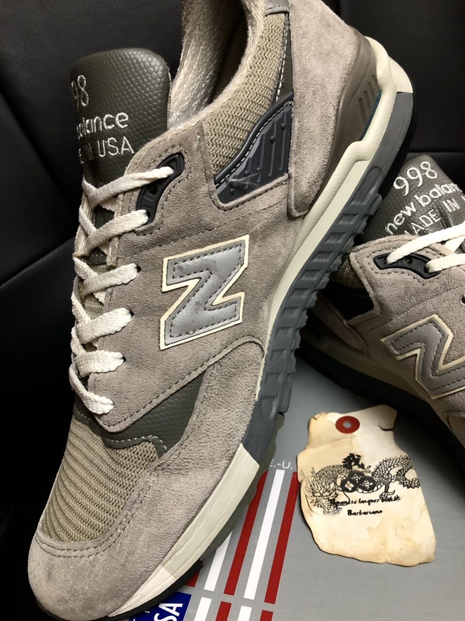 オールドU.S.A高級スニーカー〉U.S.A.製new balance M998 GRAY黄 オールドU.S.A高級スニーカー〉U.S.A.製new balance M998 GRAY黄