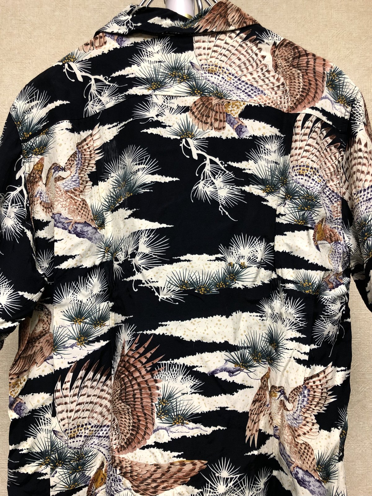 【70s】希少⭐️カウボーイ柄 ⭐︎長袖シャツ メンズ シャツ 柄シャツ レトロ ゆったり オーバーサイズ アロハ