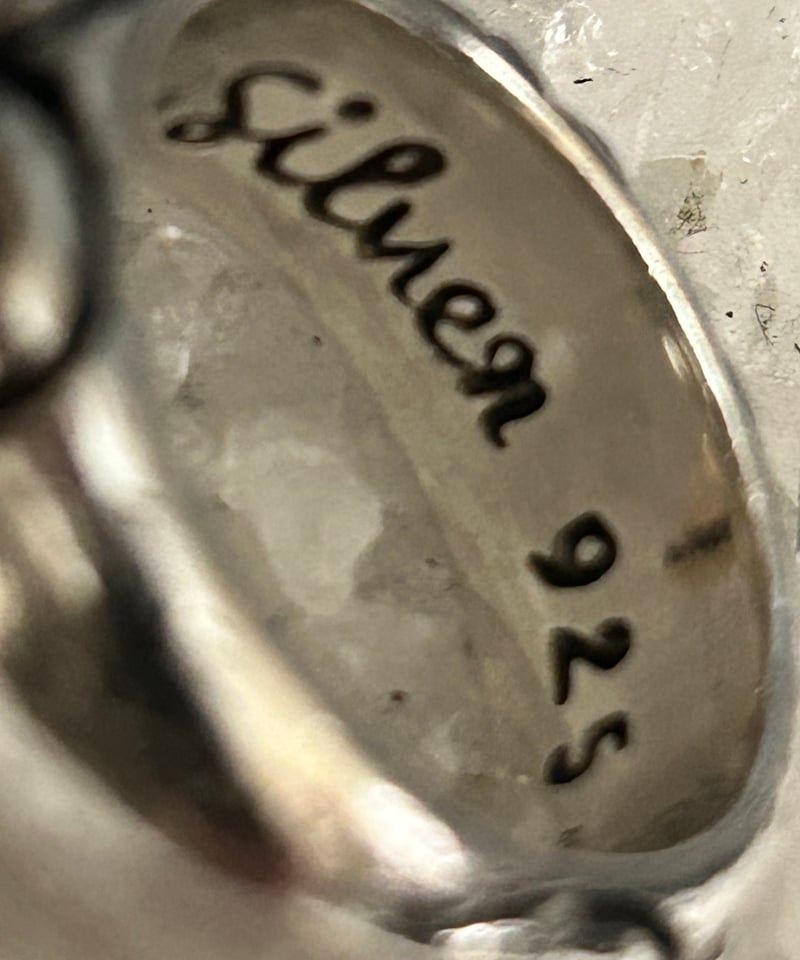 R&Rナインティーズ希少内輪筆記体刻印シルバージュエリー〉90年代希少