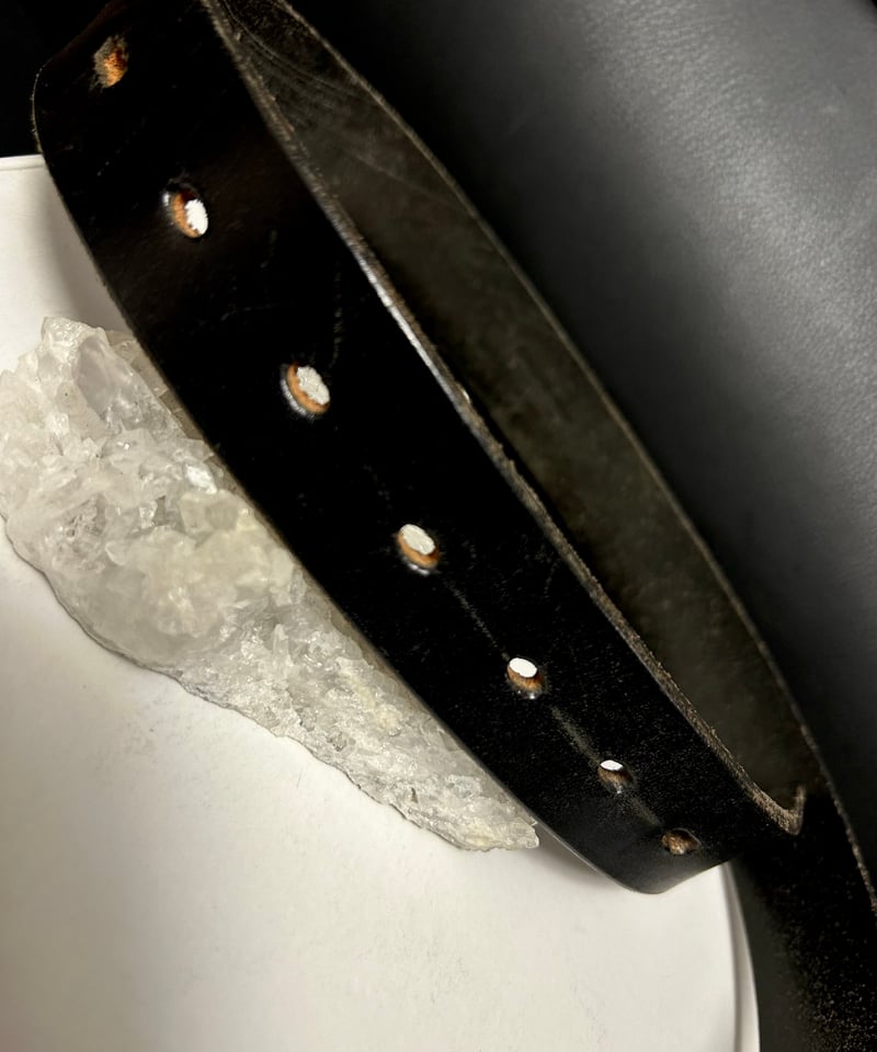 【美品 希少】dunhill×サッカー日本代表 JFA カーボン調レザーベルト dunhill-samuraiblue-collection