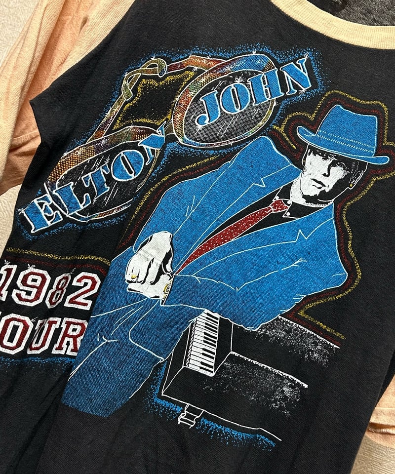 80,s U.S.A.製希少プリントレアヴィンテージラグランバンTee〉80年代 80,s U.S.A.製希少プリントレアヴィンテージラグランバンTee〉80年代
