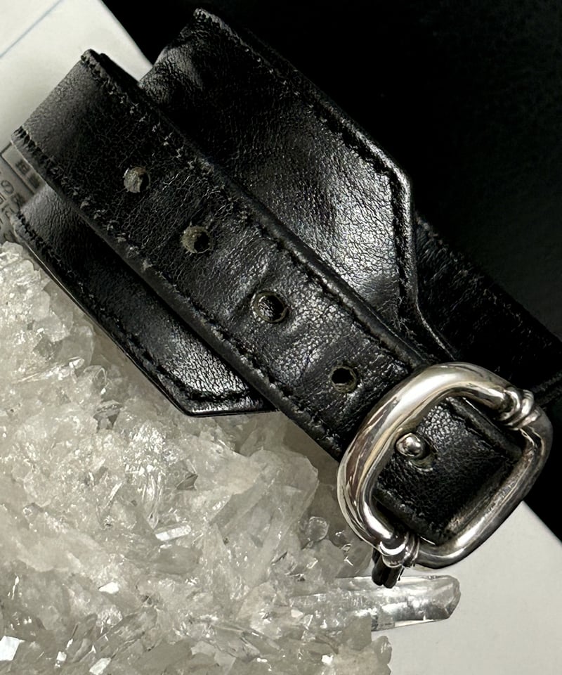 クロムハーツ R&R ロックンロール ガンスリンガー バックルブレス 革ブレス クロムハーツ ブレスレット（Chrome Hearts）R&R(ロックンロール
