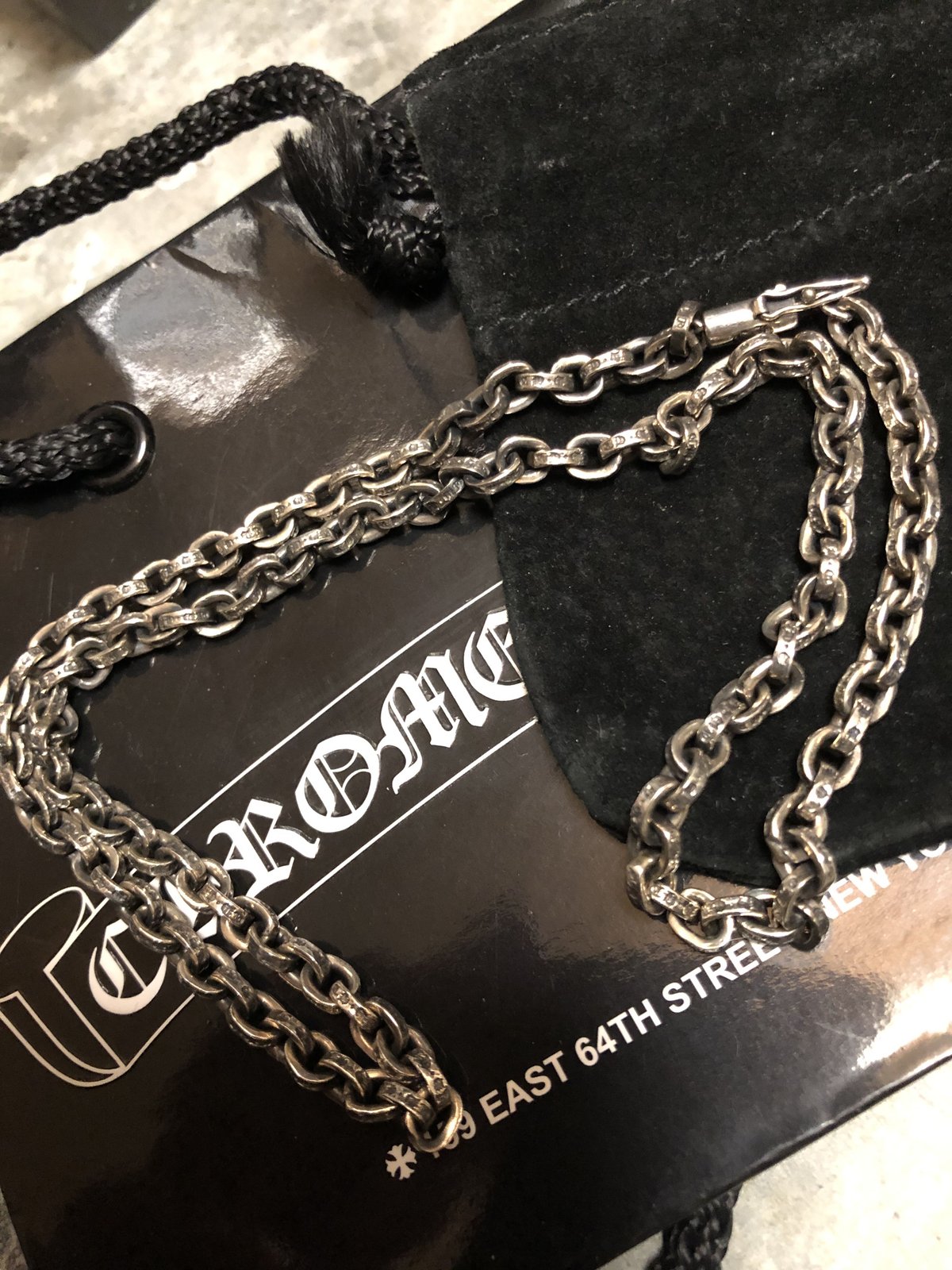 cocobat様　ユナイテッドアローズ領収書付き　クロムハーツ　ペーパーチェーン 帝王クロムハーツ人気ペーパーチェーン〉Chrome Hearts