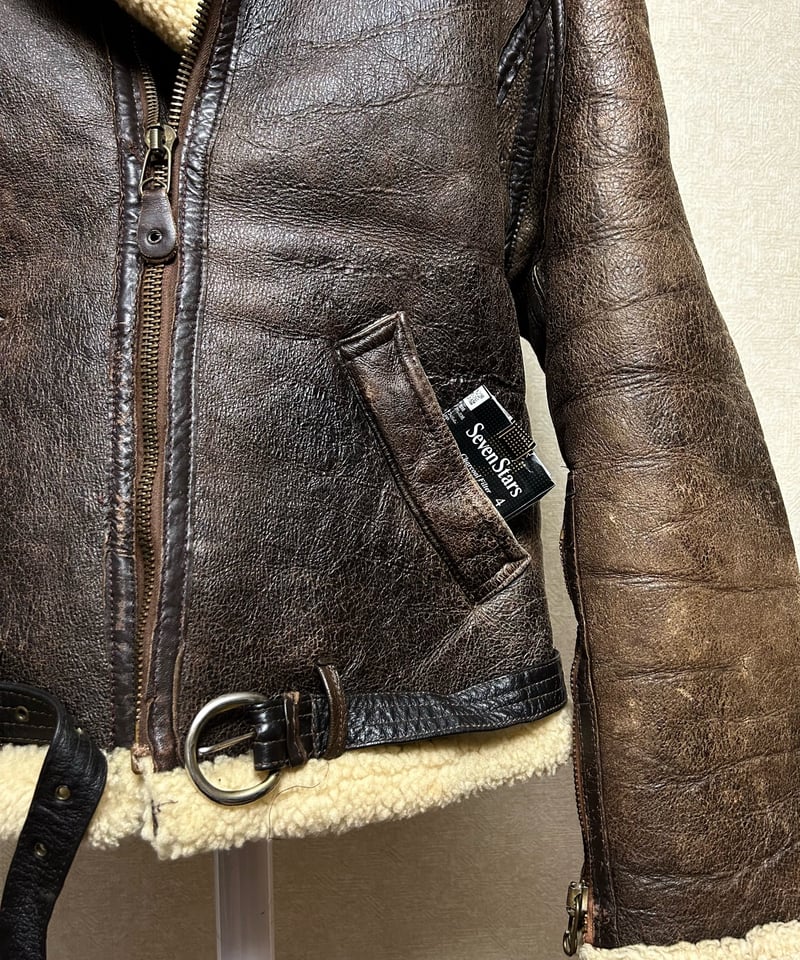 Rock'n Rollセブンティーズムートンレザー〉U.S.A.製時代78,s