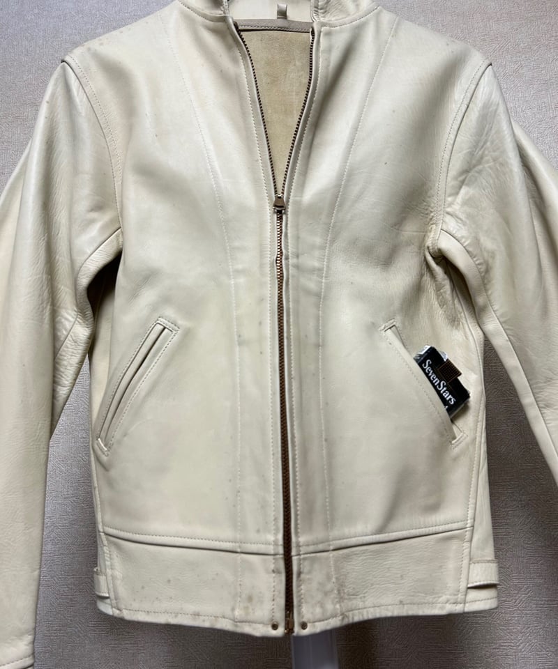 【vintage】希少70s~パフスリーブリアルレザージャケット　ブラウン vintage】希少70s~パフスリーブリアルレザージャケット ブラウン