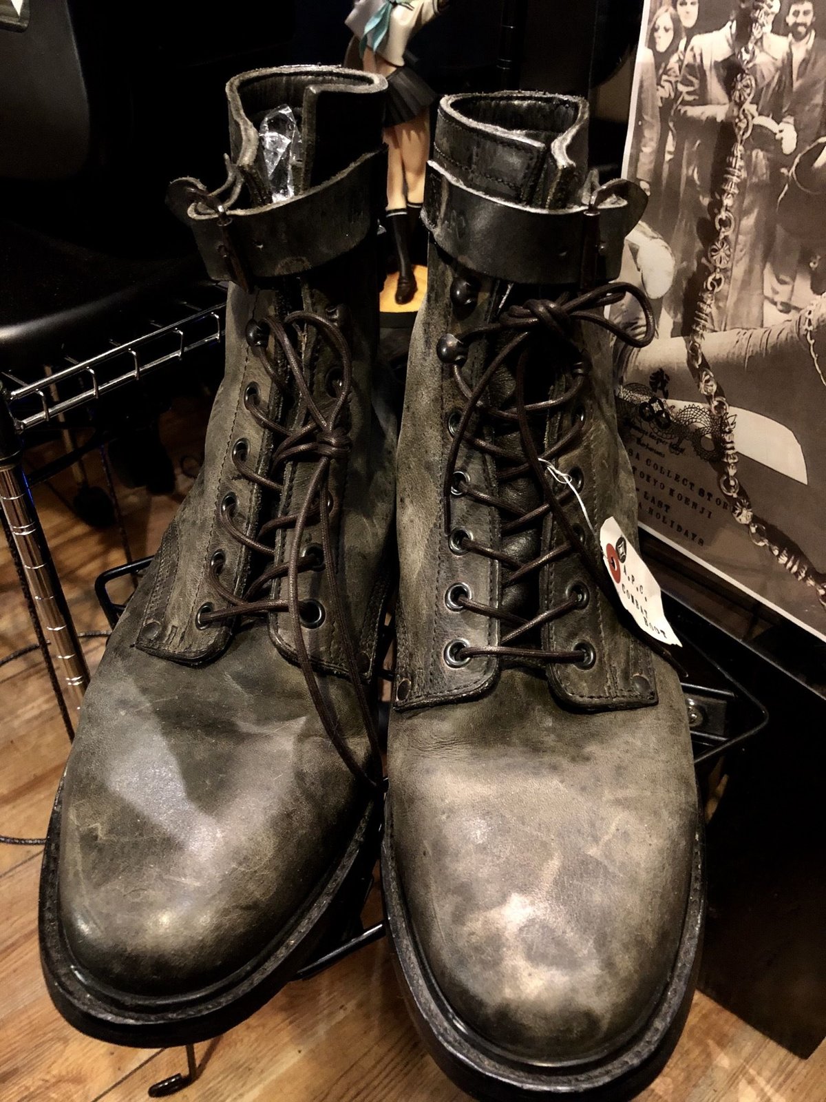 【イタリア製】ビンテージ　コンバット　ブーツ　boots vintage イタリア製】ビンテージ コンバット ブーツ boots vintage