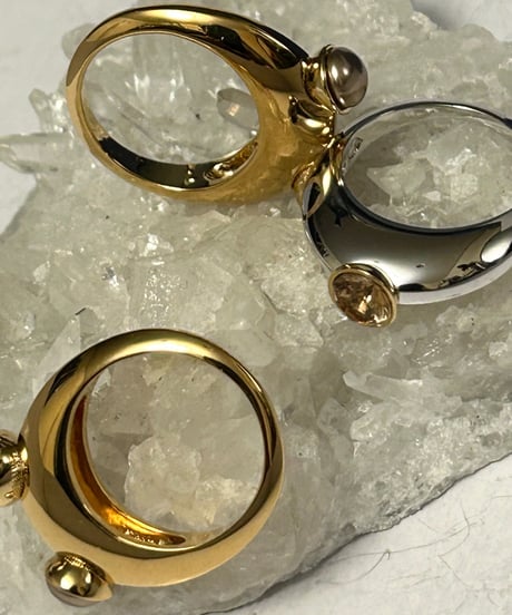 〈アーカイブSWAROVSKI JEWELRY〉 2000年代初期SWAROVSKI JEWELRYリング黄金サイズ17号3点セットBOX付きオールドランク極上美品スペシャルプライス