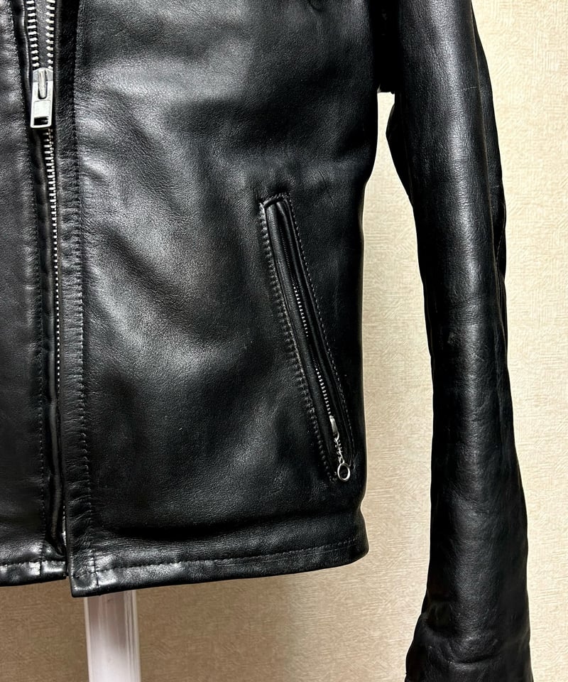 【希少美品】Schottシングルライダース AT641P 左ファスナー不良 オールドU.S.A.製最終期Schottフルセット〉90年代U.S.A.製