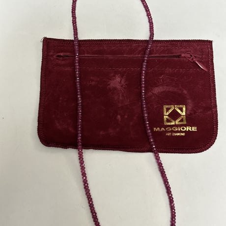 〈オールドナインティーズレディースルビーネックレス〉華美繚乱90年代MAGGIORE RUBY NECKLACEオールド年代ランク美品スペシャルプライス