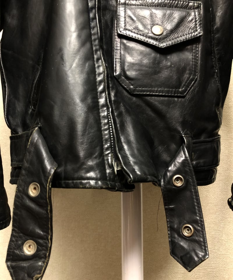 セブンティーズTALON社製涙目ジッパー茶芯ライダース〉 70年代 セブンティーズTALON社製涙目ジッパー茶芯ライダース〉 70年代