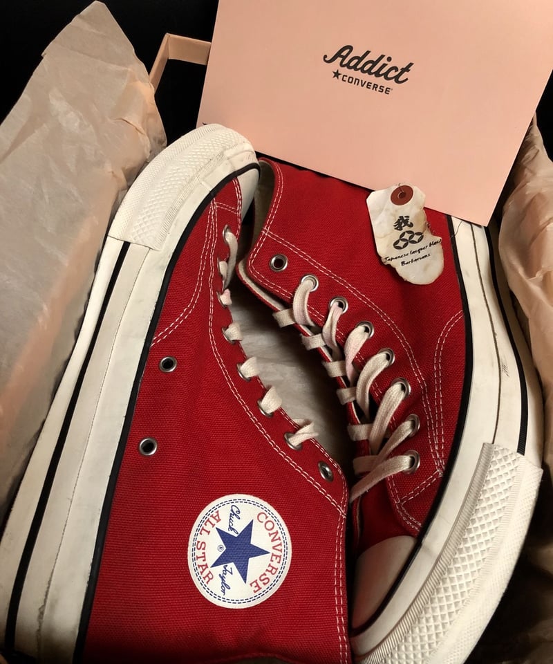 靴 CONVERSE Addict CHUCK TAYLOR RED 26 Addict CHUCK TAYLOR CANVAS HI RED 26 - メルカリ