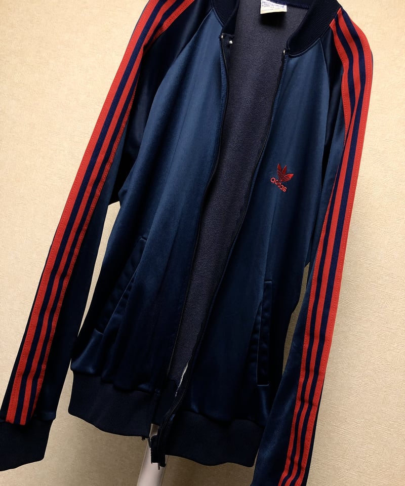 　ATP トラッカージャケット　ダークネイビー×赤　XL 超人気枯渇ATPトラックジャケット極上美品》 80年代U.S.A.製adidas ATP