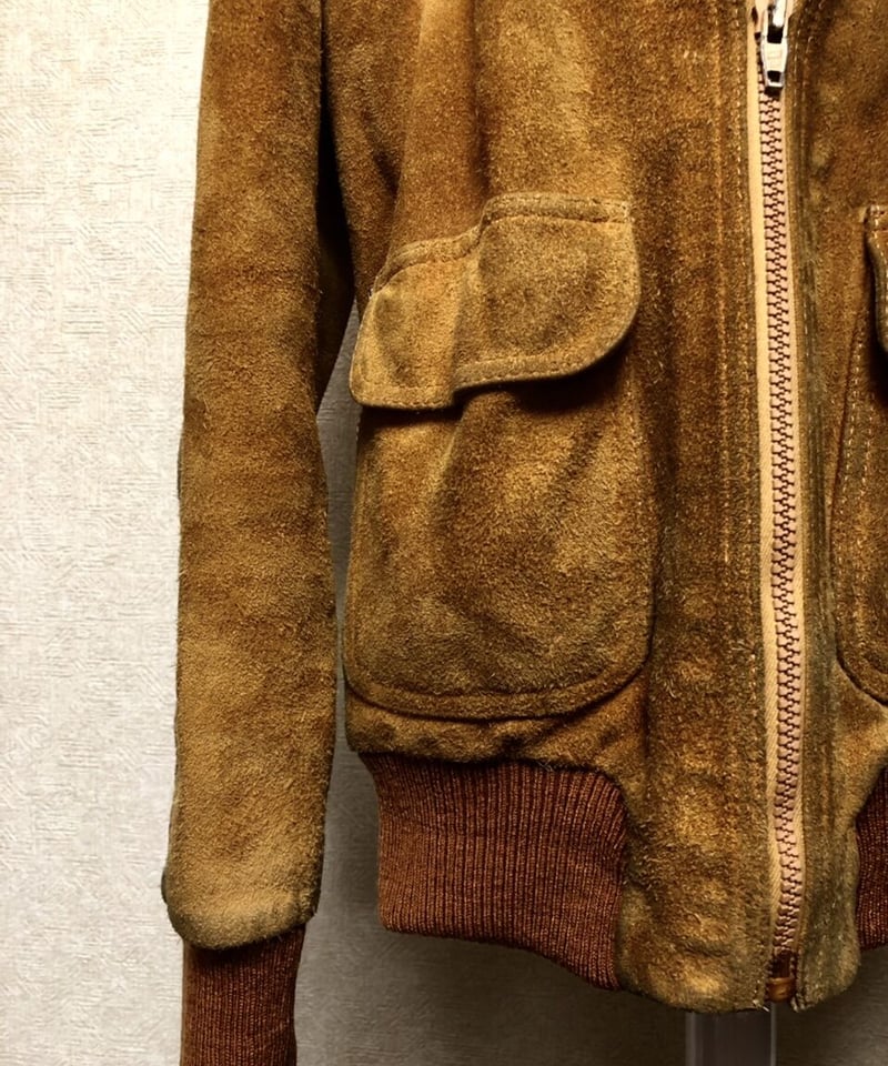 70S　VINTAGE　THEREE STAR ZIP　レザージャケット セブンティーズR&R U.S.A.〉70年代U.S.A.製THREE STARジッパースウェ