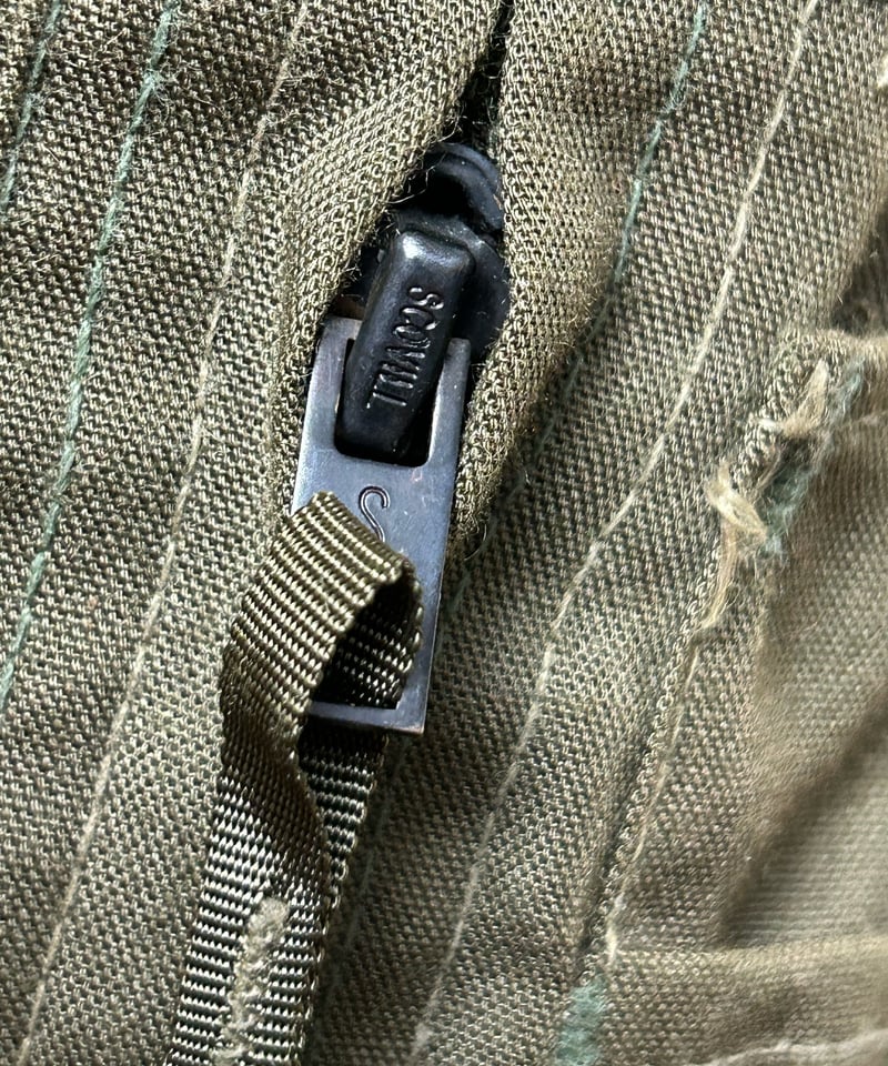 米軍実物人気タンカース美品〉米軍実物U.S.ARMY91年製SCOVILLジッパー