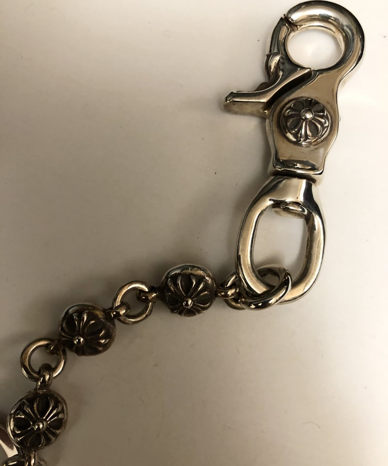 【正規品】Chrome Hearts KEY CASE Crossball 帝王クロムハーツ普遍的人気伝統CROSSBALL KEYCHAIN #2》Chrome