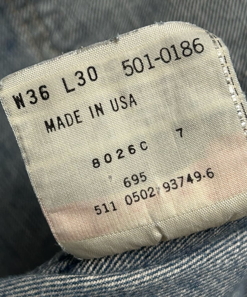U.S.A.製最終期Levi's501希少サイズ36×30ポストヴィンテージ美品 U.S.A.製最終期Levi's501希少サイズ36×30ポストヴィンテージ美品