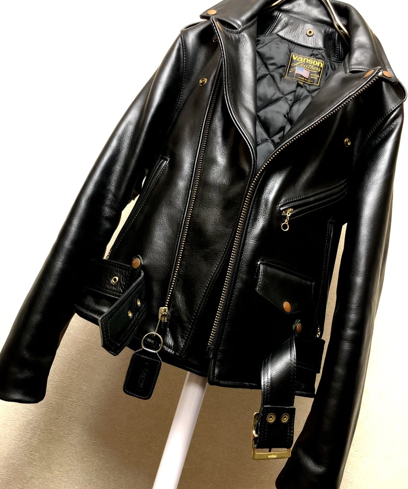 普遍的人気ロングセラー武骨ライダースU.S.A.〉vanson 人気モデルC2
