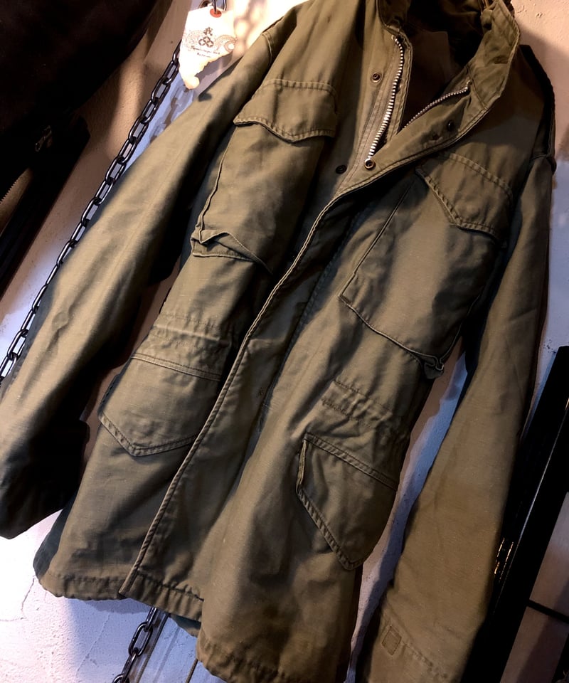 超目玉希少グレーライナーSHORT丈》米軍68年製アルミジッパーM-65FIELD 