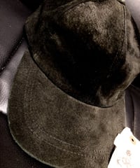 〈ナインティーズレディースブリムロングキャップ〉90年代レディーススウェードヌバックブリムロングキャップオールドスペシャルプライス