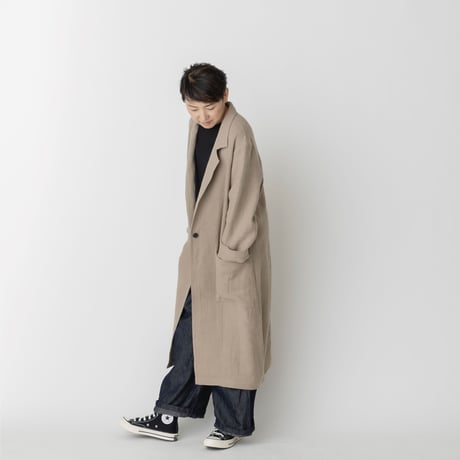 ロングジャケット［ベージュ］