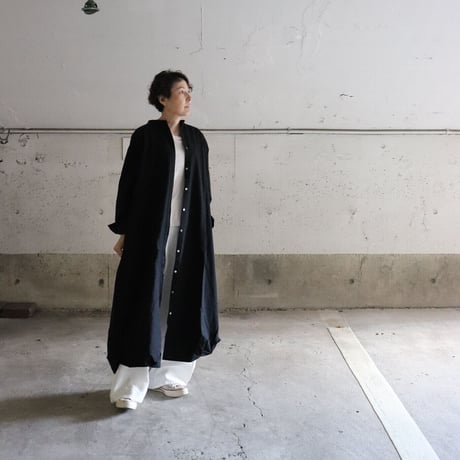 SALE 起毛リネンストレートパンツ［白］