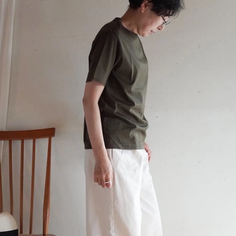 シンプルTシャツ［カーキ］