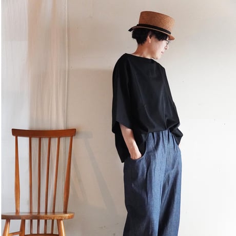 ビッグTシャツ(無地)［黒］