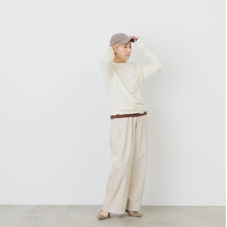 ポッカパンツ コーデュロイ　[ 白 ]