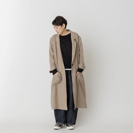 ロングジャケット［ベージュ］