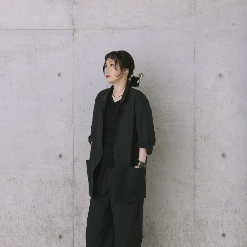 ジャケット綿麻［黒］ | nuuno.