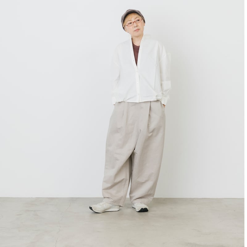 ウールタッチパンツ アイボリー ¥14,980 ウールタッチパンツ