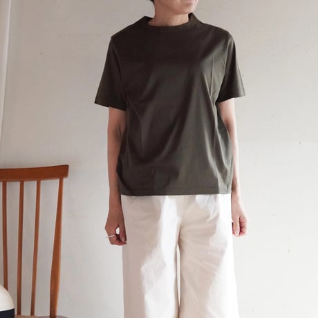 シンプルTシャツ［カーキ］