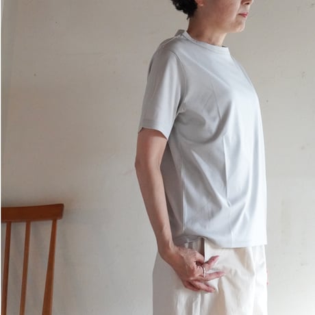 SALE シンプルTシャツ［アイスグレー］