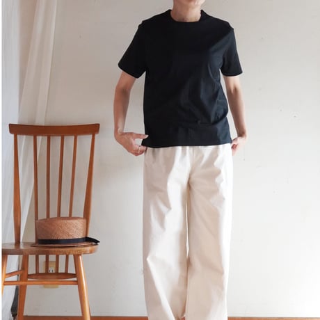 シンプルTシャツ［黒］