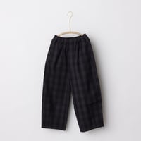 SALE ポッカパンツ　チェック［茶黒］