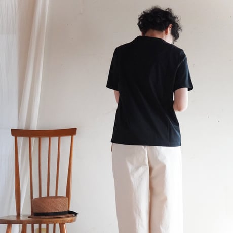 シンプルTシャツ［黒］