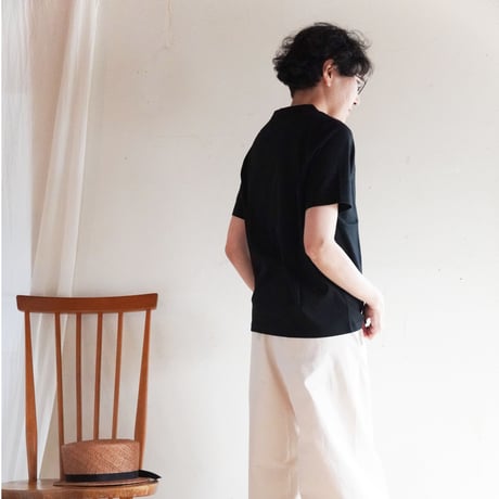 シンプルTシャツ［黒］