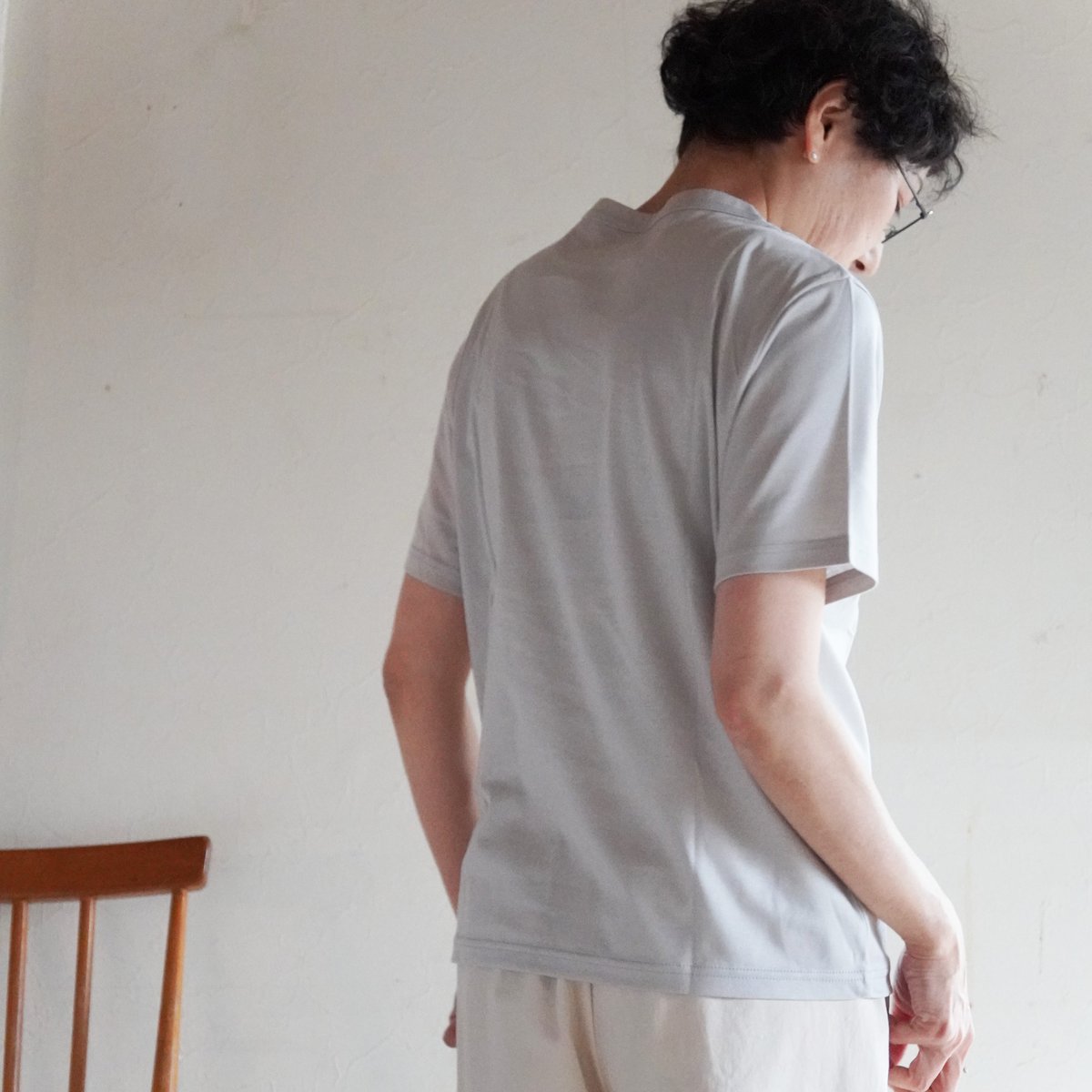 シンプルTシャツ［アイスグレー］ | nuuno.