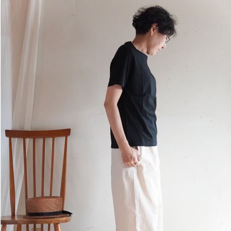シンプルTシャツ［黒］
