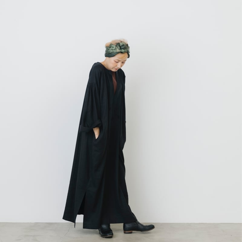 コクーンワンピース【L】 [ 黒 ] | nuuno.