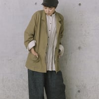 ジャケット綿麻［ベージュ］